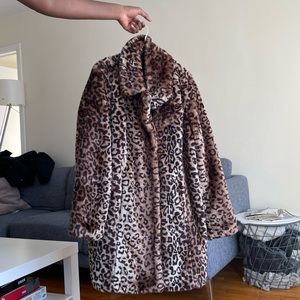 Cheetah fur coat